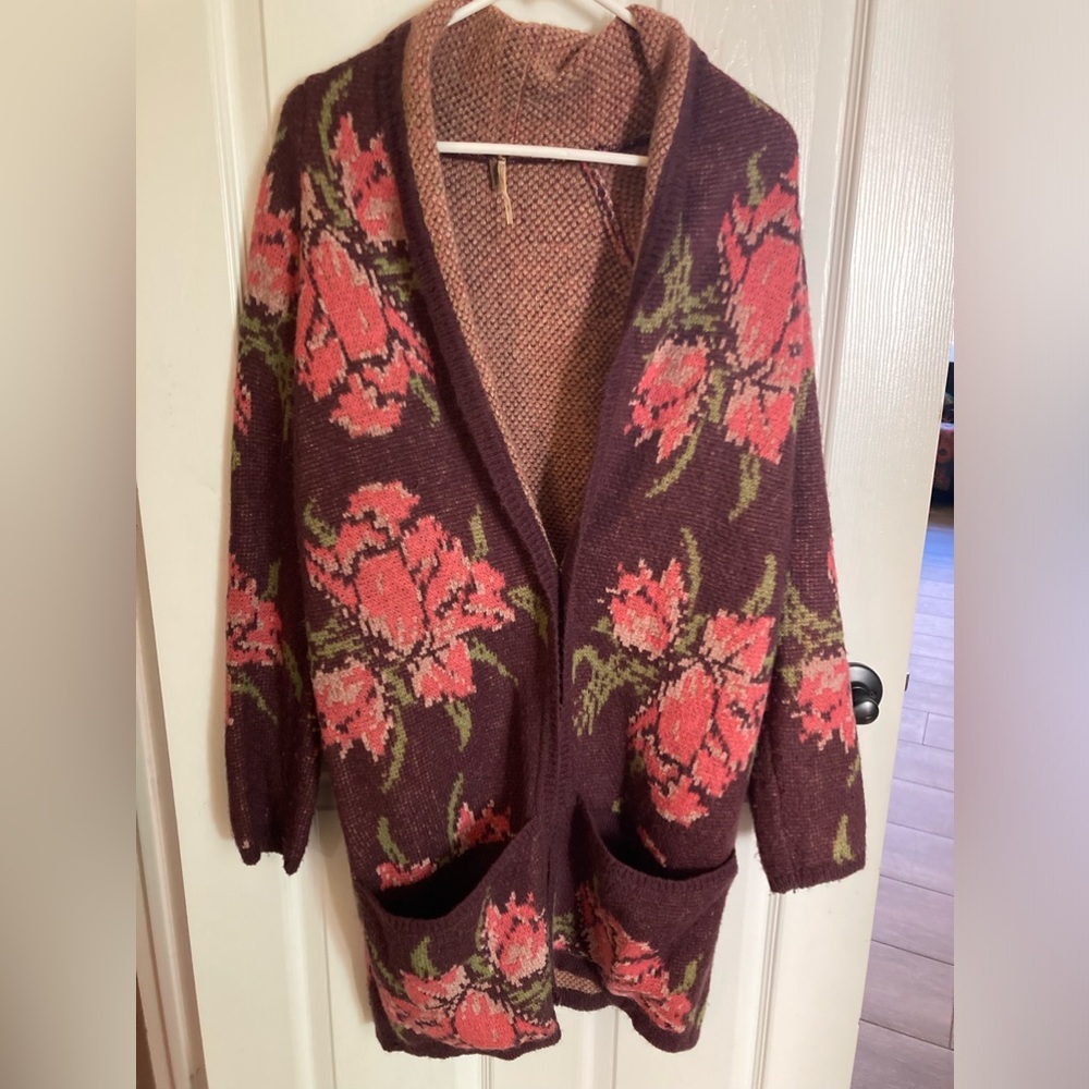 Free People floral sweater